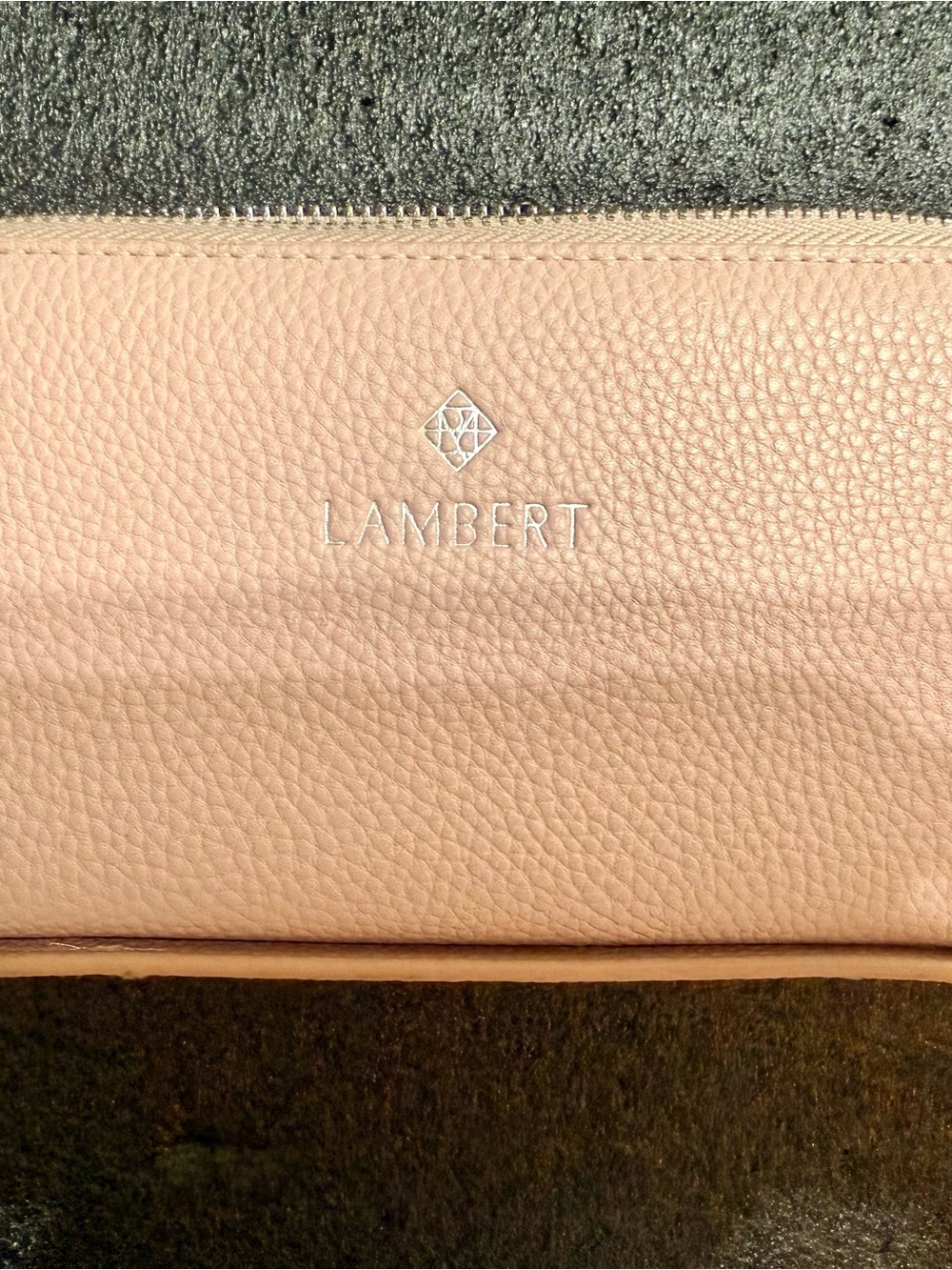 🇨🇦LAMBERT The Meli Vegan Leather Zip Around Wallet Clutch Wristlet Pink NWOT